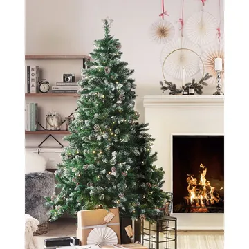 Palomar Plastgran 180 cm med Belysning - Grønn/Svart - Innredning - Julepynt & helgedekorasjon - Julepynt & juledekorasjon - Plastjuletre