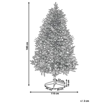 Palomar Plastgran 180 cm med Belysning - Grønn/Svart - Innredning - Julepynt & helgedekorasjon - Julepynt & juledekorasjon - Plastjuletre
