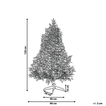 Tatlow Liten Plastgran 120 cm med Belysning - Grønn/Hvit - Innredning - Julepynt & helgedekorasjon - Julepynt & juledekorasjon - Plastjuletre