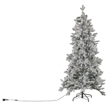 Tatlow Snødekket Plastgran 180 cm med Belysning - Grønn/Hvit - Innredning - Julepynt & helgedekorasjon - Julepynt & juledekorasjon - Plastjuletre