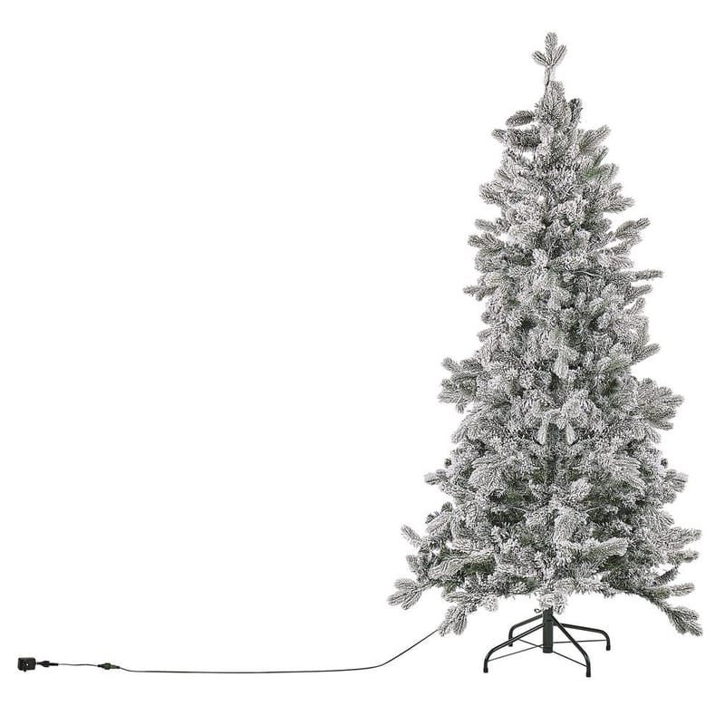 Tatlow Snødekket Plastgran 180 cm med Belysning - Grønn/Hvit - Innredning - Julepynt & helgedekorasjon - Julepynt & juledekorasjon - Plastjuletre