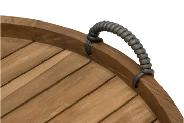 Hillerstorp Himmelsnäs rundt sidebord brett / utebord og avlastningsbord utendørs 60 cm tre - Brun - Hagemøbler - Balkong - Balkongmøbler - Balkongbord
