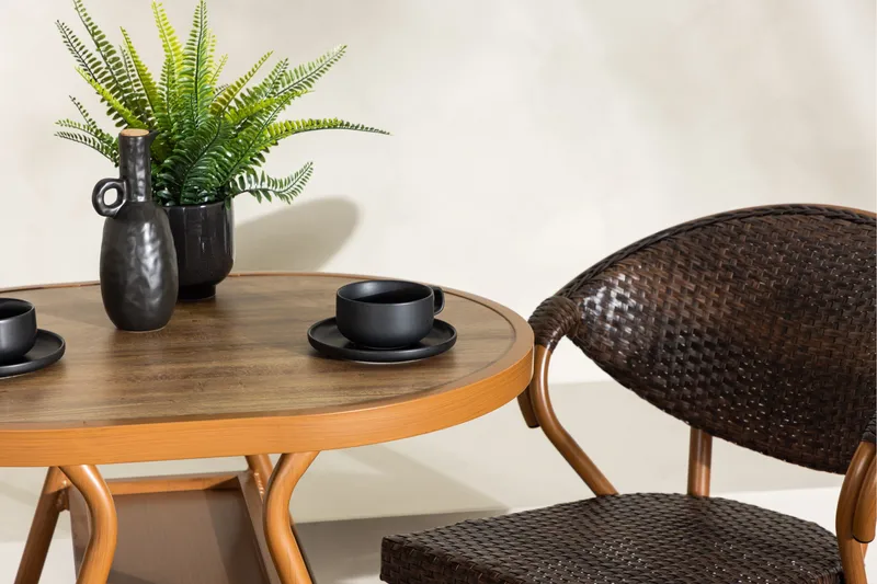 Abrantes Balkonggruppe 2-seter - Brun - Hagemøbler - Balkong - Balkongmøbler - Balkonggrupper