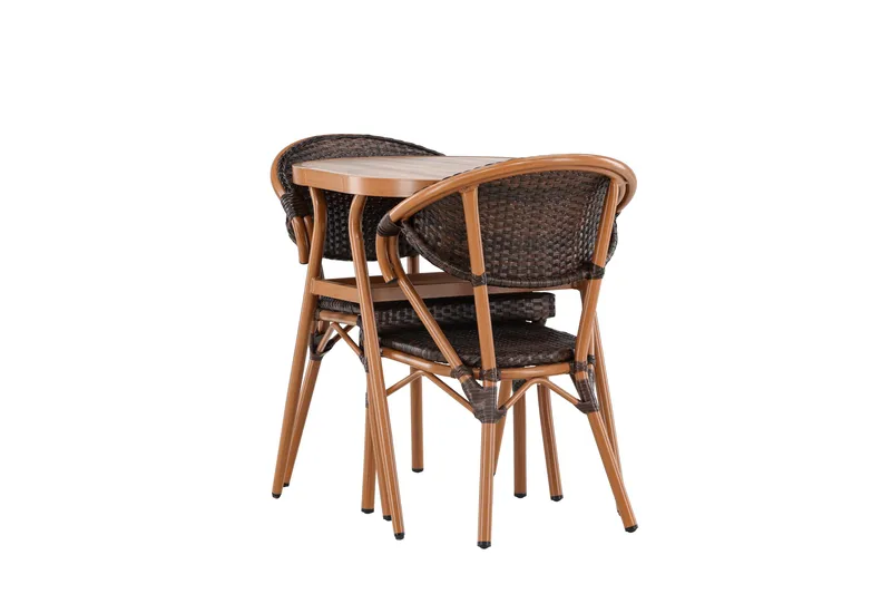 Abrantes Balkonggruppe 2-seter - Brun - Hagemøbler - Balkong - Balkongmøbler - Balkonggrupper