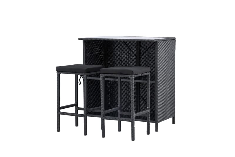 Knock Balkonggruppe 2-seter - Svart - Hagemøbler - Balkong - Balkongmøbler - Balkonggrupper