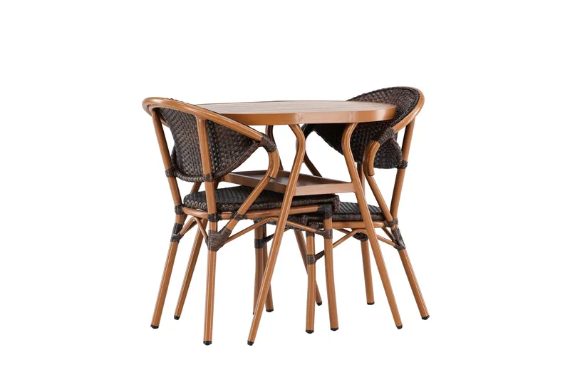 Abrantes Balkonggruppe 2-seter - Brun - Hagemøbler - Balkong - Balkongmøbler - Balkonggrupper