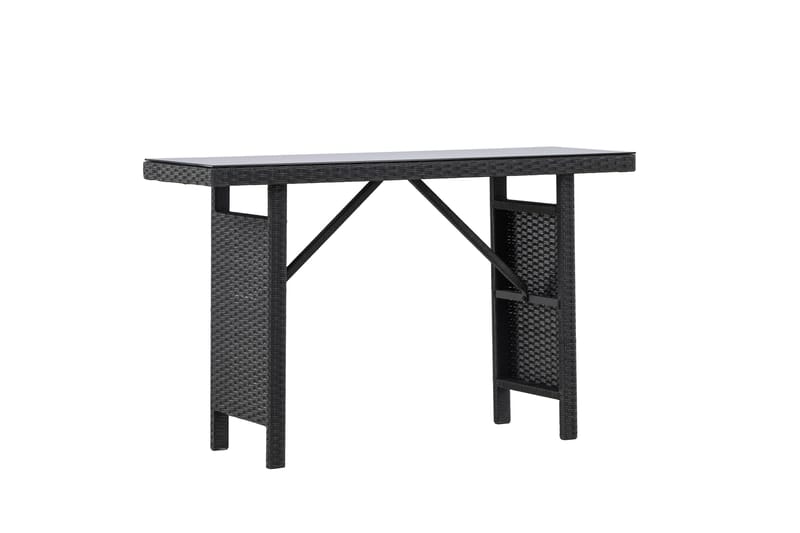 Padova Sidebord 40x120 cm - Svart - Hagemøbler - Balkong - Balkongmøbler - Balkongbord