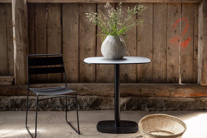 Milano Cafébord 70 cm - Svart - Hagemøbler - Balkong - Balkongmøbler - Balkongbord
