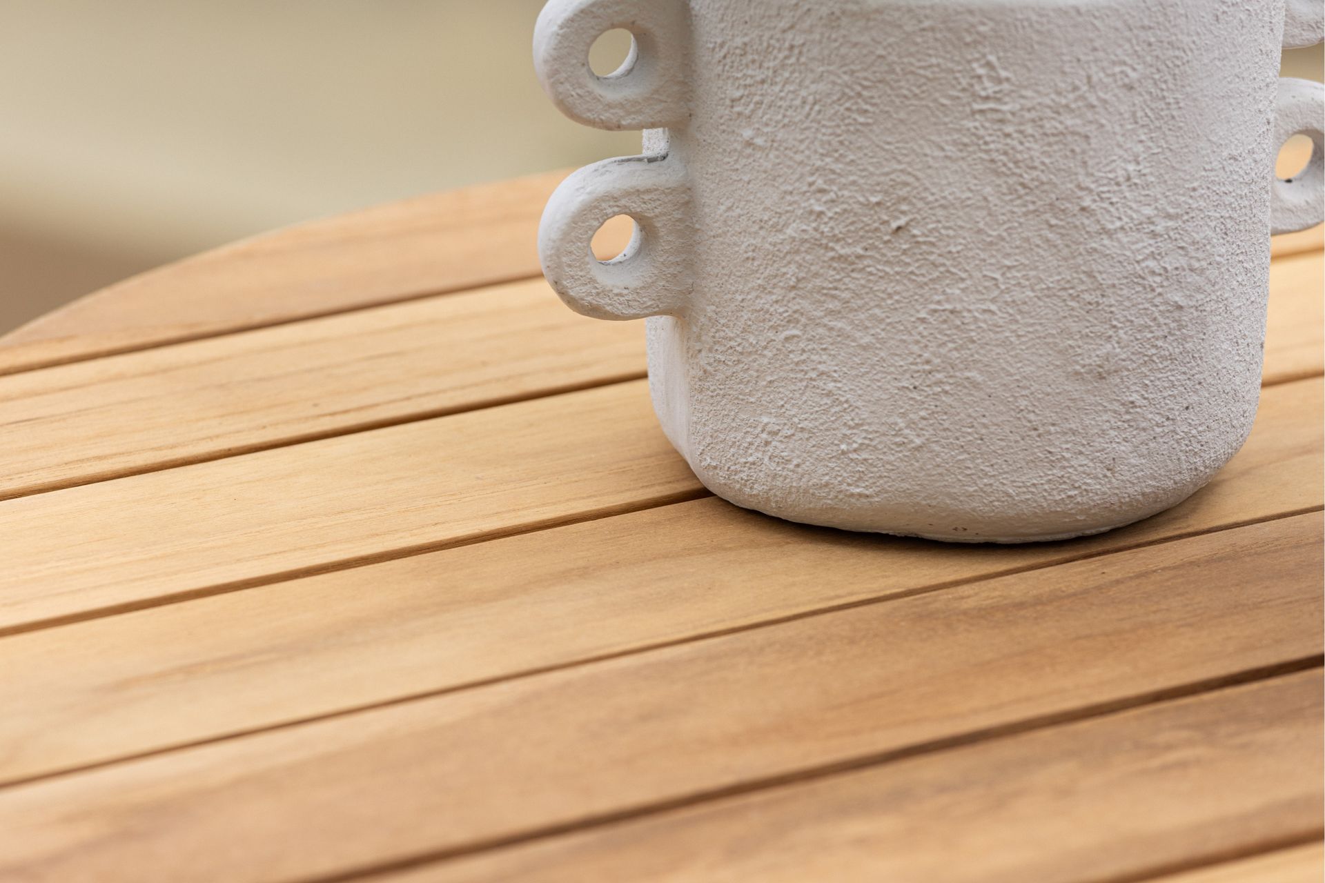 Holmsund Cafébord 65 cm - Natur/Sølv - Hagemøbler - Balkong - Balkongmøbler - Balkongbord