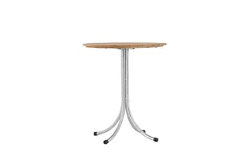Holmsund Cafébord 65 cm - Natur/Sølv - Hagemøbler - Balkong - Balkongmøbler - Balkongbord