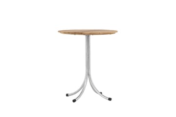 Holmsund Cafébord 65 cm - Natur/Sølv - Hagemøbler - Balkong - Balkongmøbler - Balkongbord