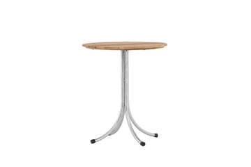Holmsund Cafébord 65 cm - Natur/Sølv - Hagemøbler - Balkong - Balkongmøbler - Balkongbord