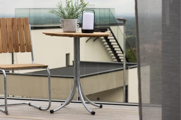 Holmsund Cafébord 65 cm - Natur/Sølv - Hagemøbler - Balkong - Balkongmøbler - Balkongbord