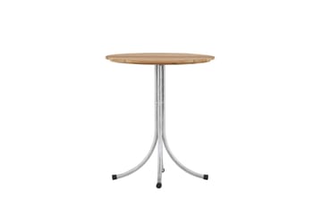 Holmsund Cafébord 65 cm - Natur/Sølv - Hagemøbler - Balkong - Balkongmøbler - Balkongbord