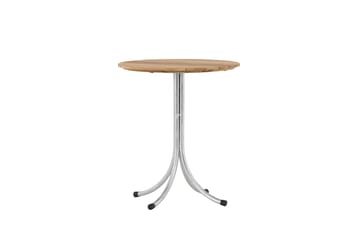 Holmsund Cafébord 65 cm - Natur/Sølv - Hagemøbler - Balkong - Balkongmøbler - Balkongbord