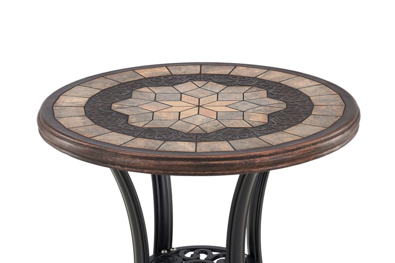 Leiria Cafébord 60 cm - Brun - Hagemøbler - Balkong - Balkongmøbler - Balkongbord