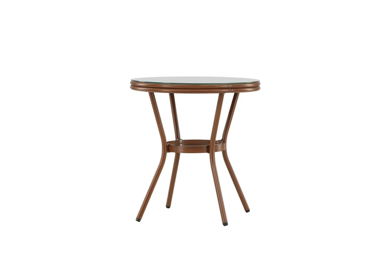 Loures Cafébord 70 cm - Brun - Hagemøbler - Balkong - Balkongmøbler - Balkongbord