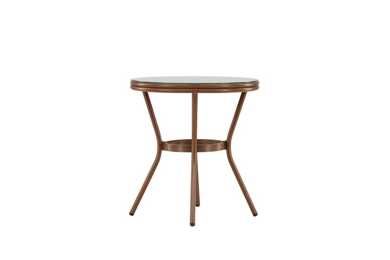Loures Cafébord 70 cm - Brun - Hagemøbler - Balkong - Balkongmøbler - Balkongbord