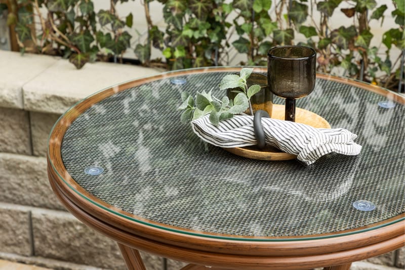 Loures Cafébord 70 cm - Brun - Hagemøbler - Balkong - Balkongmøbler - Balkongbord