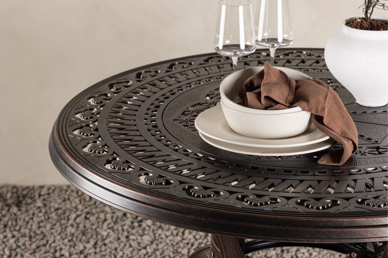 Coimbra Cafébord 100 cm - Brun - Hagemøbler - Balkong - Balkongmøbler - Balkongbord