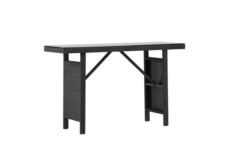 Padova Sidebord 40x120 cm - Svart - Hagemøbler - Balkong - Balkongmøbler - Balkongbord