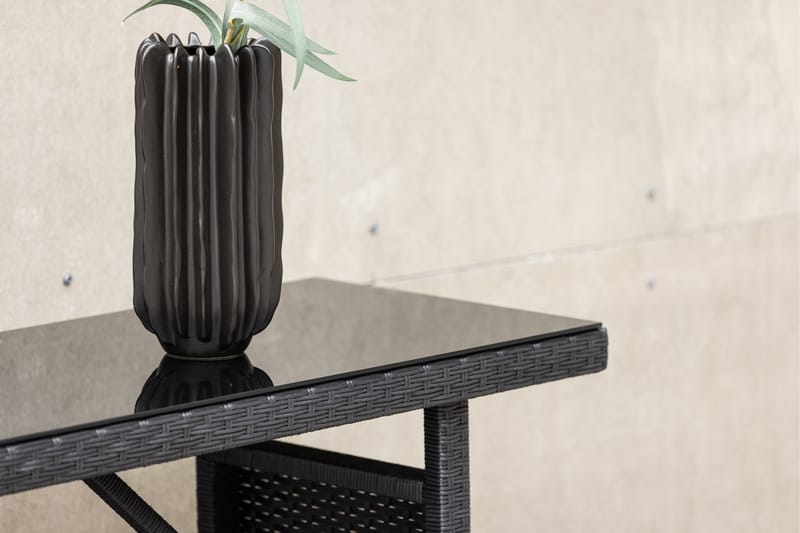 Padova Sidebord 40x120 cm - Svart - Hagemøbler - Balkong - Balkongmøbler - Balkongbord