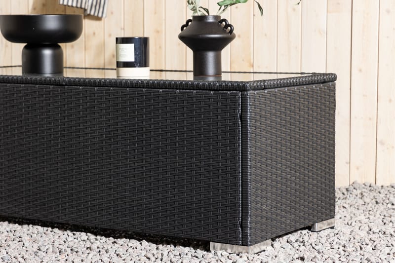 London Sofabord 50x120 cm - Svart - Hagemøbler - Balkong - Balkongmøbler - Balkongbord