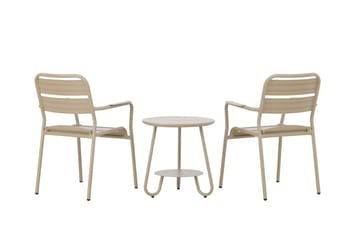 Faro Balkonggruppe 2-seter - Beige - Hagemøbler - Balkong - Balkongmøbler - Balkonggrupper