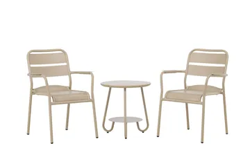 Faro Balkonggruppe 2-seter - Beige - Hagemøbler - Balkong - Balkongmøbler - Balkonggrupper