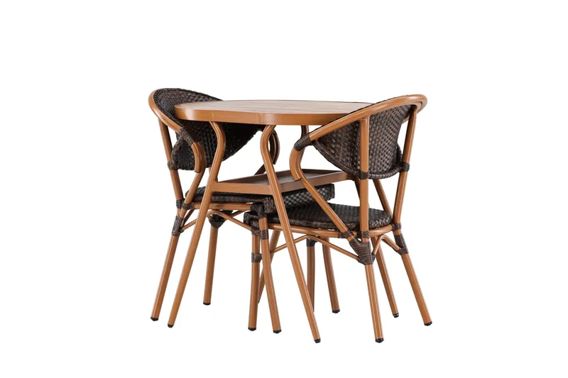 Abrantes Balkonggruppe 2-seter - Brun - Hagemøbler - Balkong - Balkongmøbler - Balkonggrupper