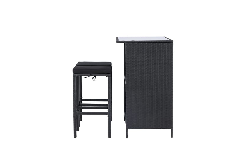 Knock Balkonggruppe 2-seter - Svart - Hagemøbler - Balkong - Balkongmøbler - Balkonggrupper