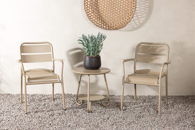 Faro Balkonggruppe 2-seter - Beige - Hagemøbler - Balkong - Balkongmøbler - Balkonggrupper