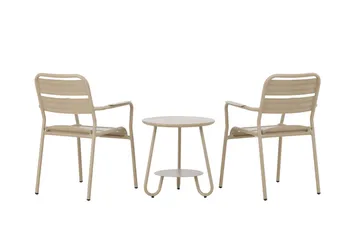 Faro Balkonggruppe 2-seter - Beige - Hagemøbler - Balkong - Balkongmøbler - Balkonggrupper