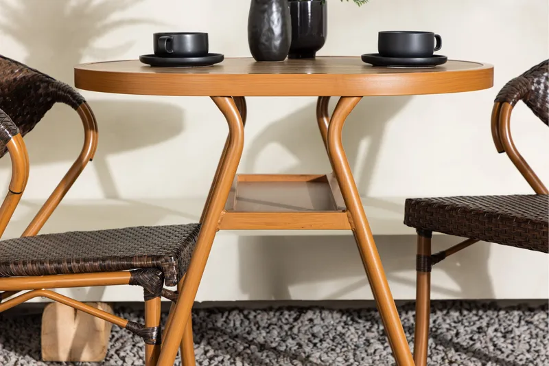 Abrantes Balkonggruppe 2-seter - Brun - Hagemøbler - Balkong - Balkongmøbler - Balkonggrupper