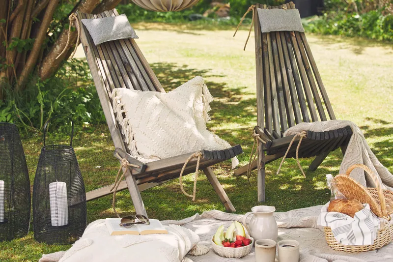 Park Solstol 2 stk - Grå - Hagemøbler - Loungemøbler - Loungestol ute