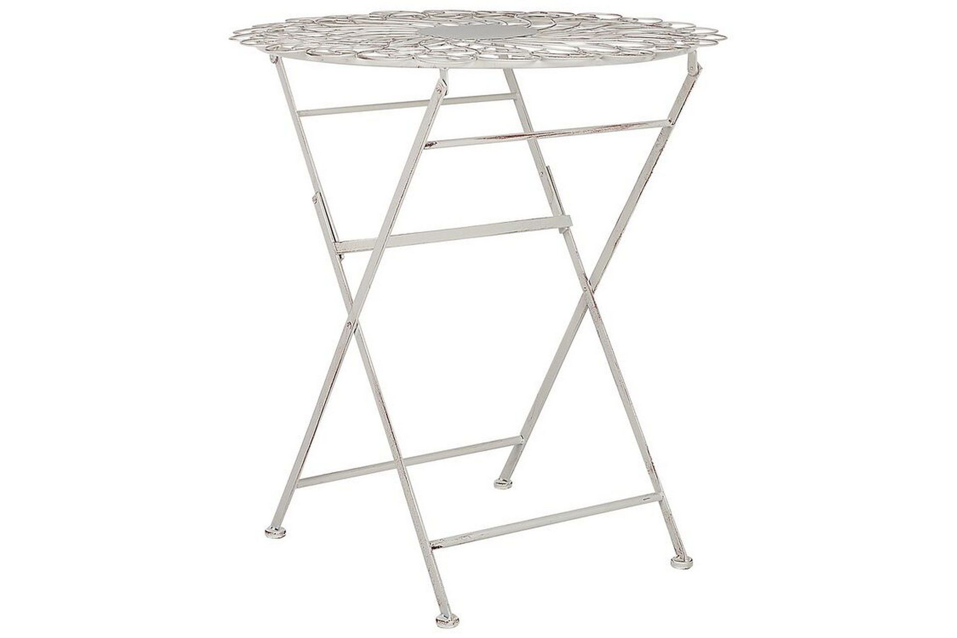 Alanya Cafébord 70 cm Rund - Hvit