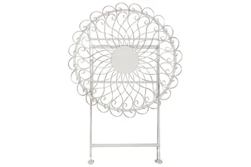 Alanya Cafébord 70 cm Rund - Hvit - Hagemøbler - Balkong - Balkongmøbler - Balkongbord