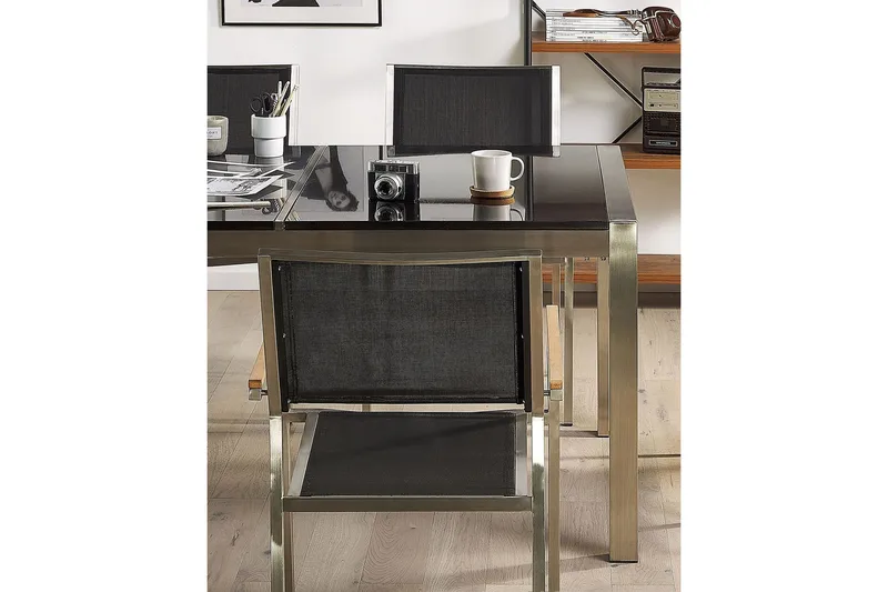 Bacoli Lenestol - Svart/Sølv - Hagemøbler - Balkong - Balkongmøbler - Balkongstoler