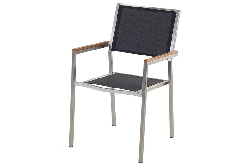 Bacoli Lenestol - Svart/Sølv - Hagemøbler - Balkong - Balkongmøbler - Balkongstoler