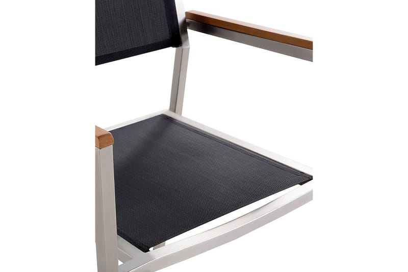 Bacoli Lenestol - Svart/Sølv - Hagemøbler - Balkong - Balkongmøbler - Balkongstoler
