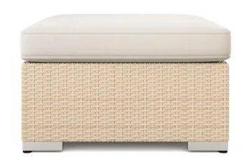 Bahamas Divanmodul – Loungebord Utendørs 75x75 cm til Sofaer - Beige - Hagemøbler - Balkong - Balkongmøbler - Balkongbord