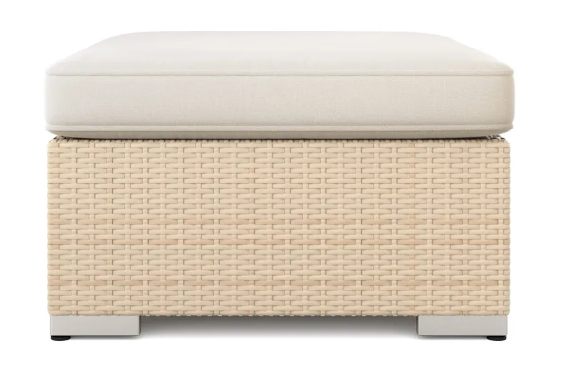Bahamas Divanmodul – Loungebord Utendørs 75x75 cm til Sofaer - Beige - Hagemøbler - Balkong - Balkongmøbler - Balkongbord