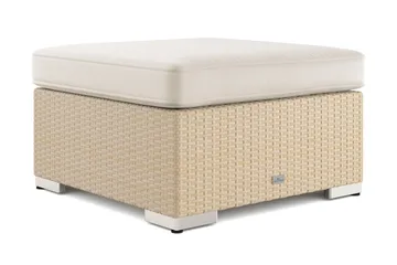 Bahamas Divanmodul – Loungebord Utendørs 75x75 cm til Sofaer - Beige - Hagemøbler - Balkong - Balkongmøbler - Balkongbord