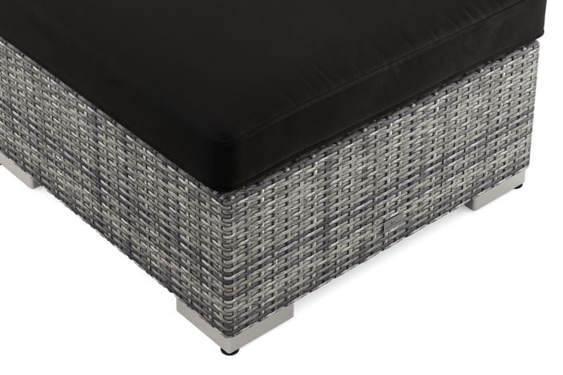 Bahamas Divanmodul – Loungebord Utendørs 75x75 cm til Sofaer - Grå - Hagemøbler - Balkong - Balkongmøbler - Balkongbord