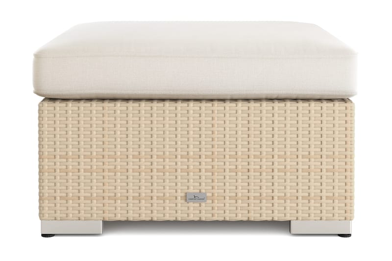 Bahamas Divanmodul – Loungebord Utendørs 75x75 cm til Sofaer - Sand - Hagemøbler - Balkong - Balkongmøbler - Balkongbord