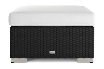 Bahamas Divanmodul – Loungebord Utendørs 75x75 cm til Sofaer - Svart - Hagemøbler - Balkong - Balkongmøbler - Balkongbord