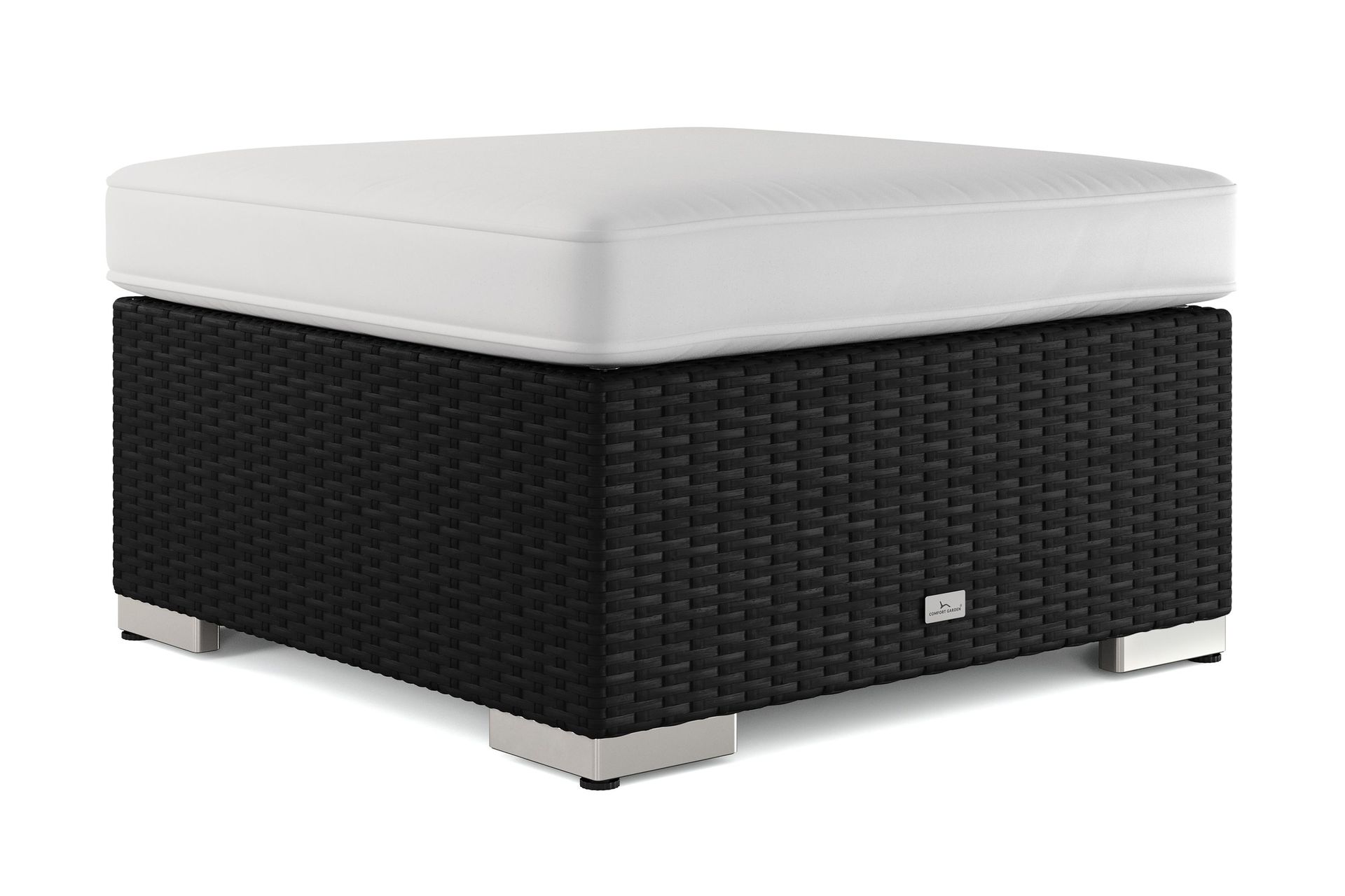 Bahamas Divanmodul – Loungebord Utendørs 75x75 cm til Sofaer - Svart