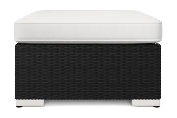 Bahamas Divanmodul – Loungebord Utendørs 75x75 cm til Sofaer - Svart - Hagemøbler - Balkong - Balkongmøbler - Balkongbord