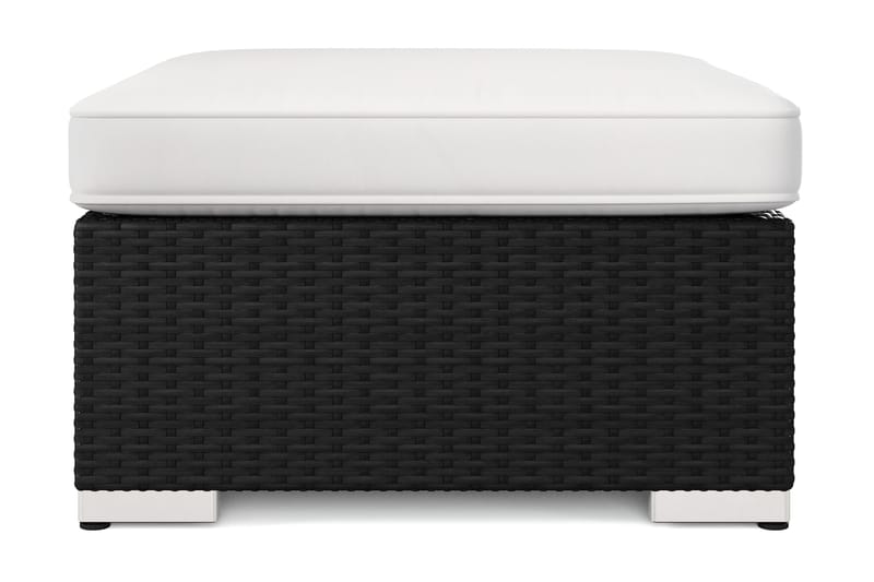 Bahamas Divanmodul – Loungebord Utendørs 75x75 cm til Sofaer - Svart - Hagemøbler - Balkong - Balkongmøbler - Balkongbord