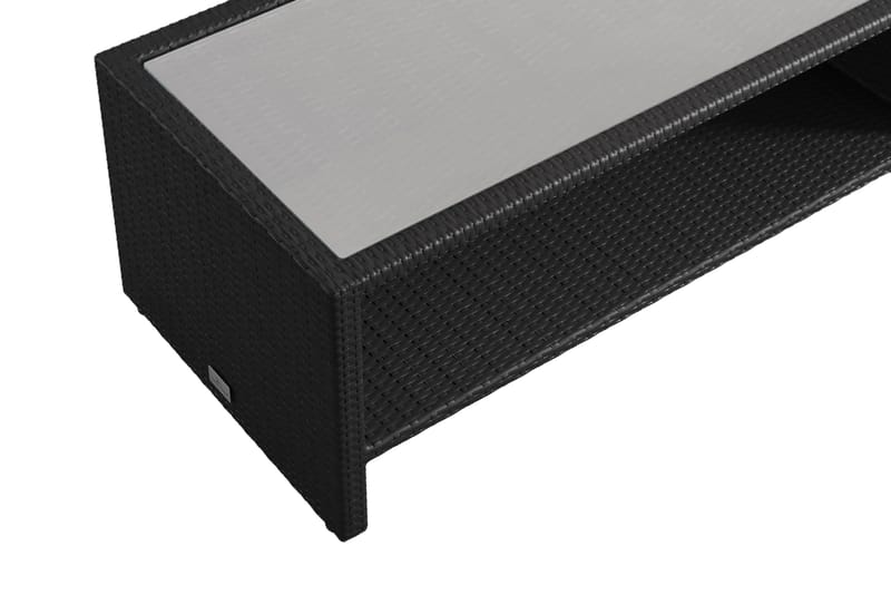Bahamas Loungbord och Soffbord med hylla Utomhus 113 cm Kons NO BRAND - Hagemøbler - Balkong - Balkongmøbler - Balkongbord